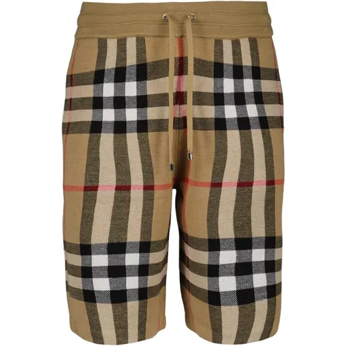 Lange Vintage Karo Shorts , Herren, Größe: L - Burberry - Modalova