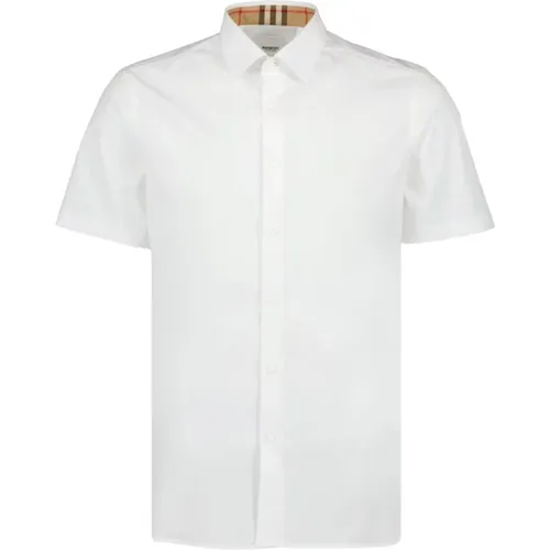 Kurzarm Casual Hemd , Herren, Größe: 2XL - Burberry - Modalova