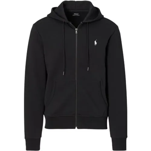 Schwarze Kapuzenjacke mit Reißverschluss , Herren, Größe: XL - Polo Ralph Lauren - Modalova