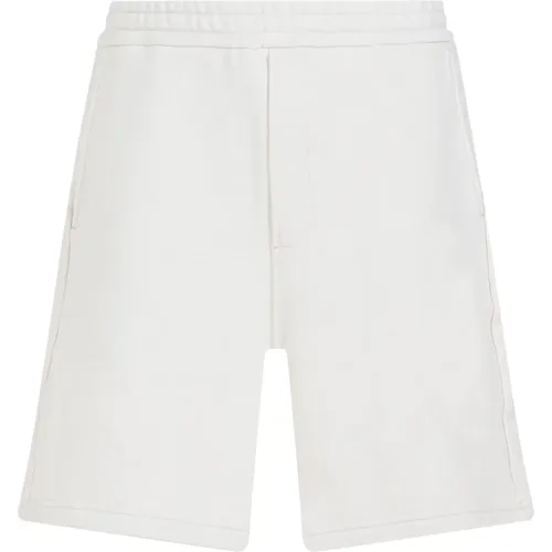 Weiße Baumwoll-Bermuda-Shorts - Prada - Modalova