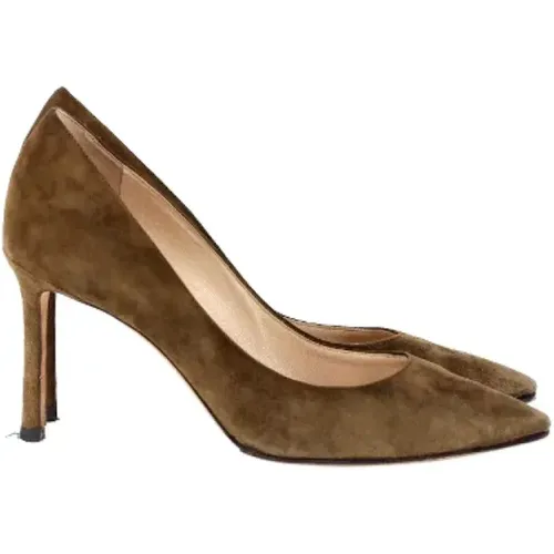 Pre-owned Suede heels , female, Sizes: 2 1/2 UK - Jimmy Choo Pre-owned - Modalova