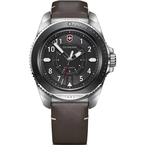 Mens Watch 241976.1, Quartz, 43mm, 20Atm , male, Sizes: ONE SIZE - Victorinox - Modalova