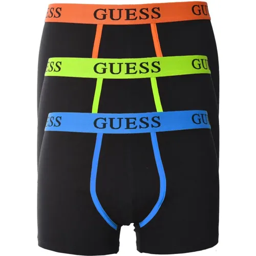 Er-Pack Baumwoll-Stretch-Boxer - Schwarz - Guess - Modalova