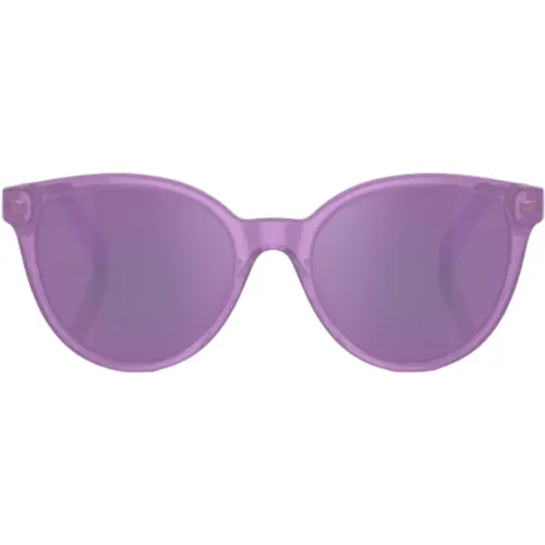 Modische Transparente Violette Sonnenbrille - Versace - Modalova