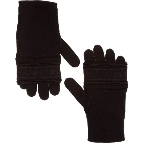 Stylish Women`s Gloves - High-Quality Fabric , female, Sizes: M - Emporio Armani - Modalova