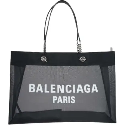 Mesh Tote Bag with Logo Print , female, Sizes: ONE SIZE - Balenciaga - Modalova