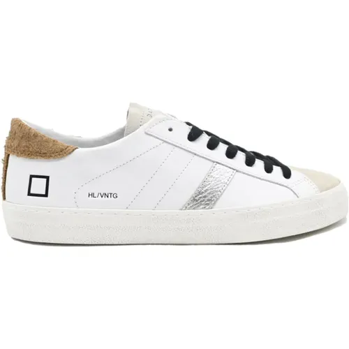 Vintage Low Top Sneakers -Cuoio , male, Sizes: 8 UK - D.a.t.e. - Modalova