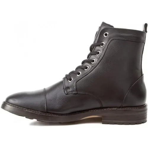 Leather Lace-up Ranger Boots , male, Sizes: 11 UK, 9 UK - Emporio Armani - Modalova