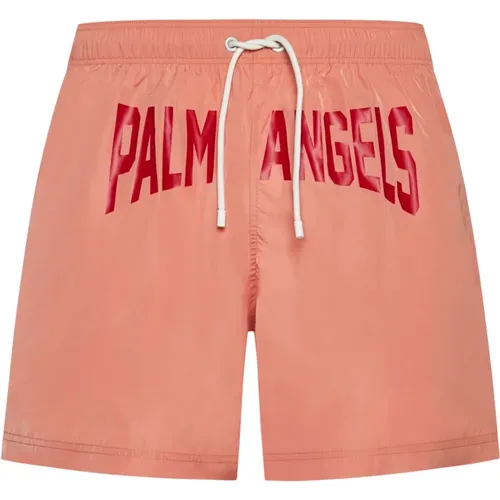 Sea Logo Swim Shorts , male, Sizes: M, S - Palm Angels - Modalova