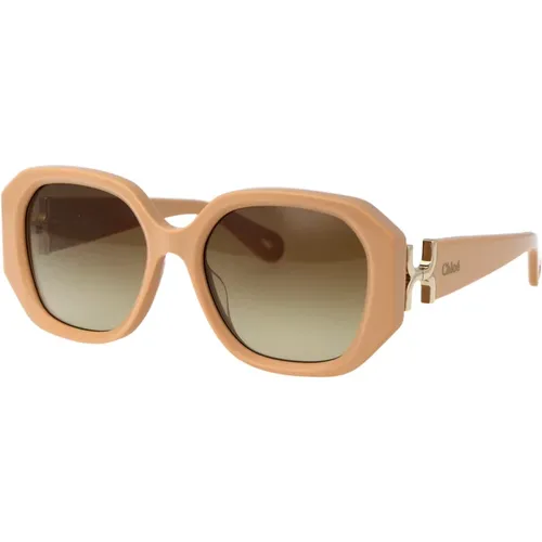 Stylische Sonnenbrille für Trendigen Look , Damen, Größe: 56 MM - Chloé - Modalova