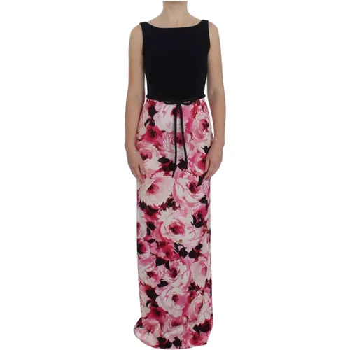 Floral Print Maxi Sheath Dress , female, Sizes: S - Dolce & Gabbana - Modalova