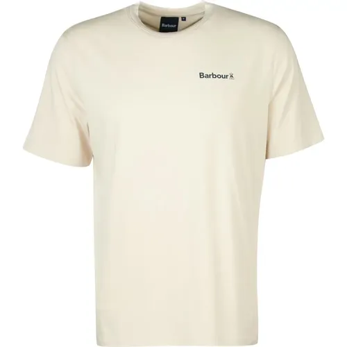 Logo T-Shirt mit -Koordinaten , Herren, Größe: M - Barbour - Modalova