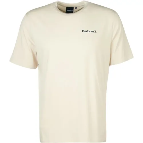 Logo T-Shirt with Coordinates , male, Sizes: M, XL, L, 2XL - Barbour - Modalova