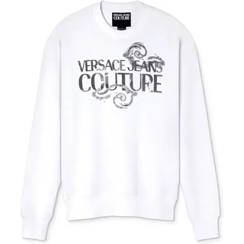 Baroque Pattern Sweatshirt , male, Sizes: M, L, S - Versace Jeans Couture - Modalova