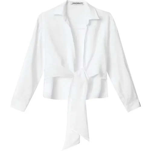 Elegante Weiße Bluse , Damen, Größe: S - Hinnominate - Modalova