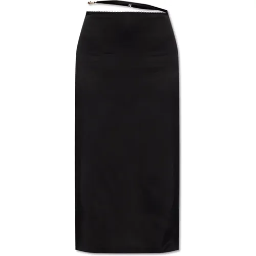 Notte satin skirt , female, Sizes: M, 2XS - Jacquemus - Modalova