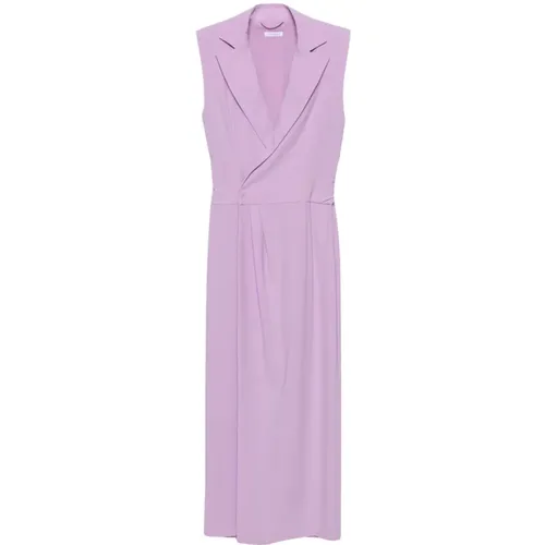 Lilac Wrap Dress , female, Sizes: M, S - PATRIZIA PEPE - Modalova