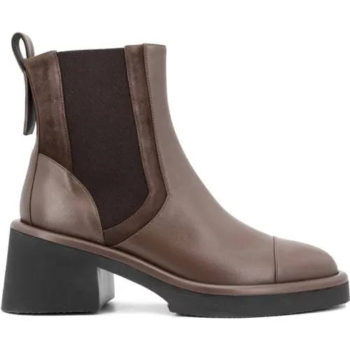 Timeless Leather Ankle Boots , female, Sizes: 5 UK, 6 UK - PESERICO - Modalova