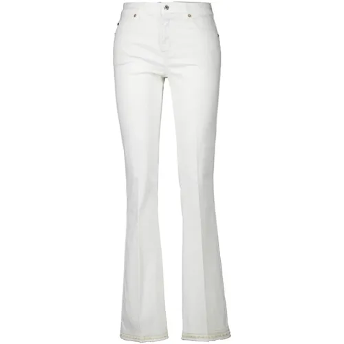 Flared Jeans Paris Weiß Damen , Damen, Größe: S - CAMBIO - Modalova