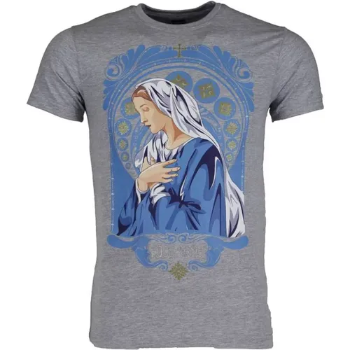 Mary Print - Herren T-Shirt - 51006G , Herren, Größe: 2XL - Local Fanatic - Modalova