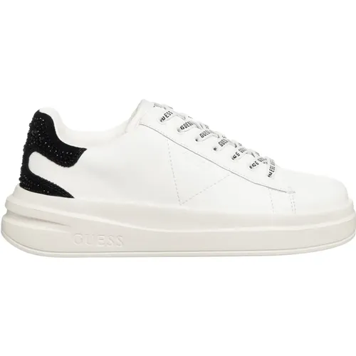 Plain Lace-Up Sneakers , female, Sizes: 6 UK, 5 UK, 7 UK, 4 UK, 3 UK - Guess - Modalova