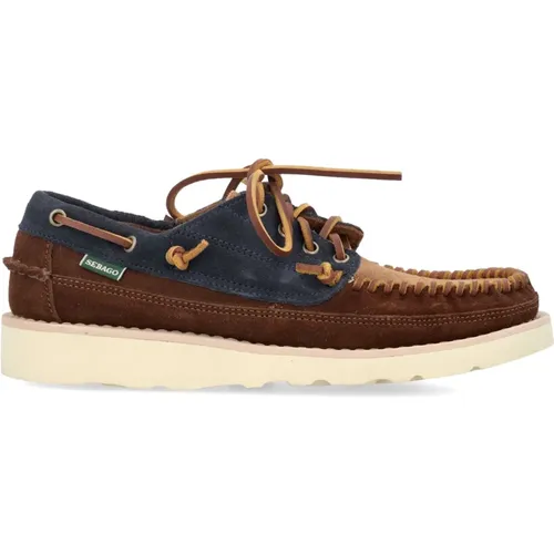 Laced Shoes , male, Sizes: 6 UK - Sebago - Modalova