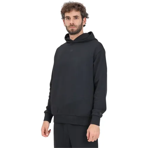 Schwarzer Hoodie Flag Oversized Pullover , Herren, Größe: L - new era - Modalova