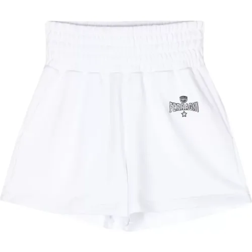 Weiße Damen Shorts Ss24 , Damen, Größe: S - Chiara Ferragni Collection - Modalova