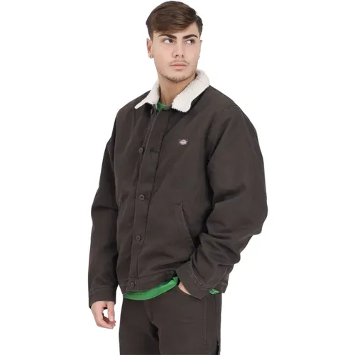 Canvas Deck Arbeitsjacke Braun , Herren, Größe: M - Dickies - Modalova