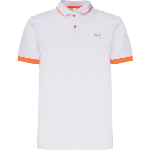 Weiße T-Shirts und Polos Kollektion , Herren, Größe: XL - Sun68 - Modalova