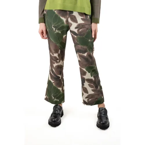 Camouflage Hose Aw24 Kollektion , Damen, Größe: 2XS - MALIPARMI - Modalova