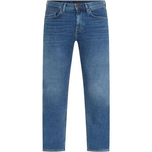 Slim Denim Jeans für Männer , Herren, Größe: W30 L32 - Tommy Hilfiger - Modalova