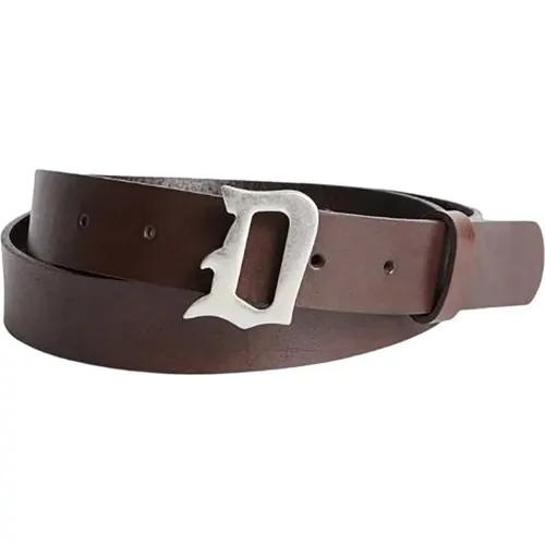 Leather Belt , male, Sizes: 90 CM - Dondup - Modalova