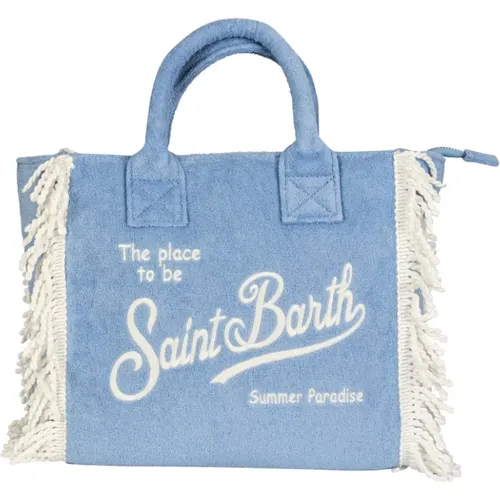 Clear Cotton Tote Bag , female, Sizes: ONE SIZE - MC2 Saint Barth - Modalova