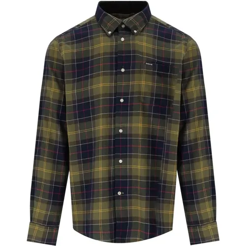 Fortrose Tartan Grün Blaues Hemd , Herren, Größe: XL - Barbour - Modalova