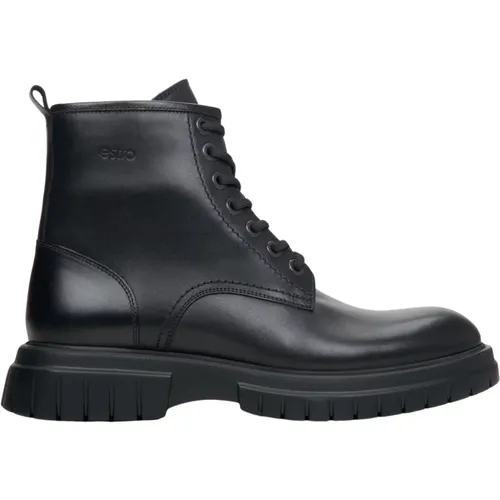 Men`s Ankle Boots made of Genuine Leather Er00114070 , male, Sizes: 8 UK, 10 UK, 6 UK, 7 UK, 9 UK - Estro - Modalova