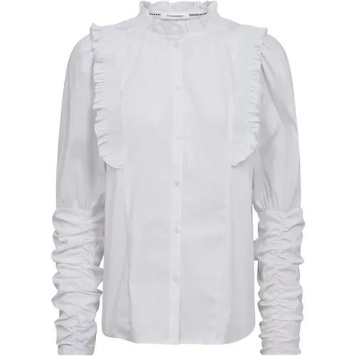 Feminine Smock Frill Shirt mit Langen Ärmeln - Co'Couture - Modalova