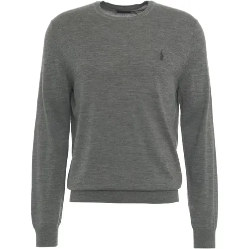 Grauer Strickpullover Aw24 , Herren, Größe: 2XL - Ralph Lauren - Modalova