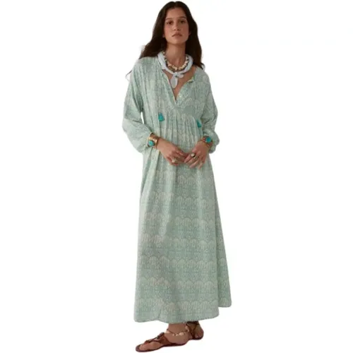 Maxi Robe Maria Viscose Dress , female, Sizes: M - Maison Hotel - Modalova