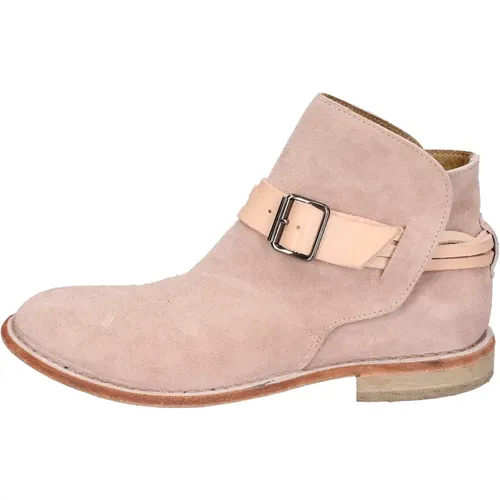 Vintage Suede Ankle Boots for Women , female, Sizes: 4 UK - Moma - Modalova