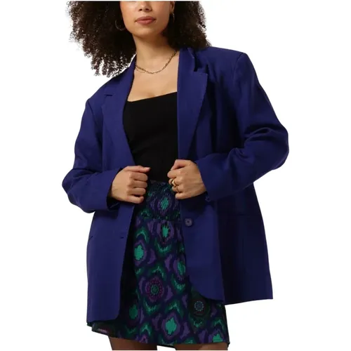 Oversized Boucle Blazer Blau , Damen, Größe: S - ALIX The Label - Modalova