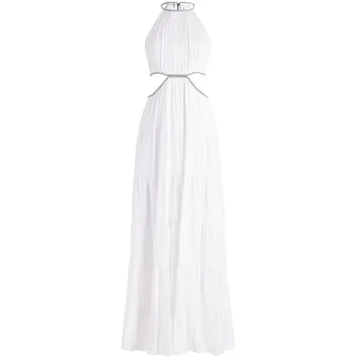 Crystal Embellished Halterneck Dress , female, Sizes: XS - alice + olivia - Modalova