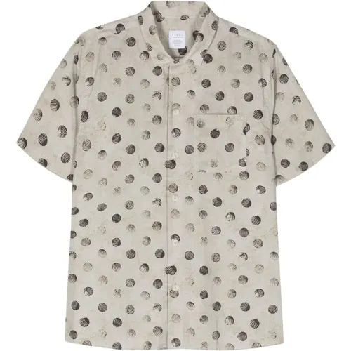 Cotton Short Sleeve Shirt Made in Italy , male, Sizes: XL, L, 4XL, 2XL - Xacus - Modalova