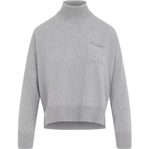 Luxurious Grey Sweater Aw24 , female, Sizes: XS - PESERICO - Modalova