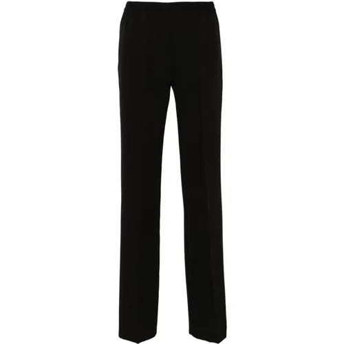 Schwarze Cady Hose Gerades Bein , Damen, Größe: 2XS - Ermanno Scervino - Modalova