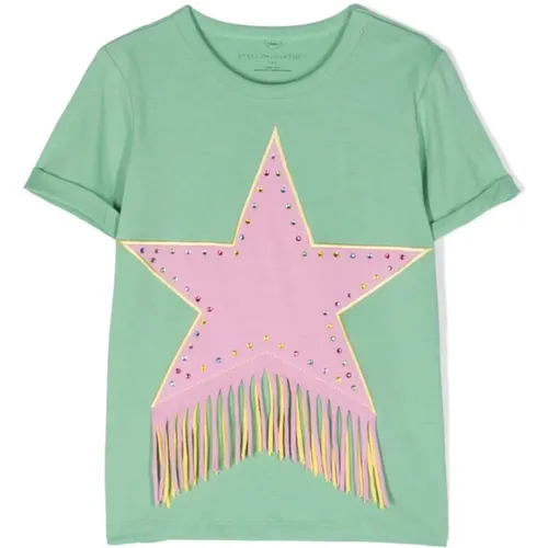 Kinder T-Shirts und Polos mit Sternen-Patch und Strassverzierung - Stella Mccartney - Modalova