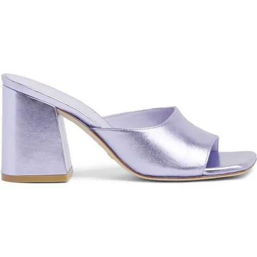 Flareblock Slide Absatz Mules , Damen, Größe: 37 1/2 EU - Stuart Weitzman - Modalova