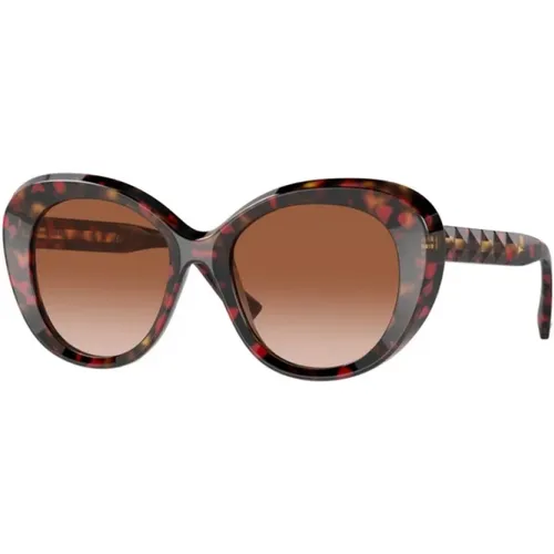 Stylische Sonnenbrille in Brauntönen,Sonnenbrille - Valentino - Modalova