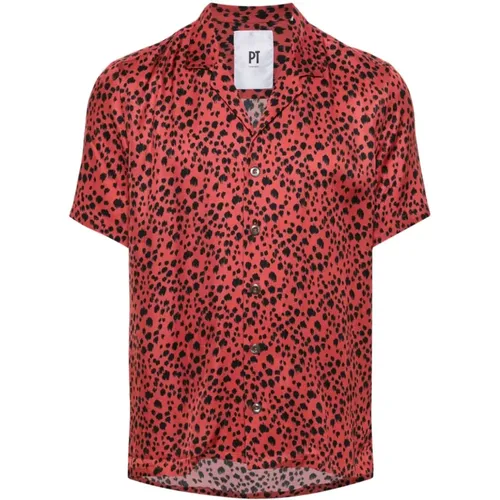 Shirt Notched Collar Italy Made , male, Sizes: M, XL, 2XL - PT Torino - Modalova