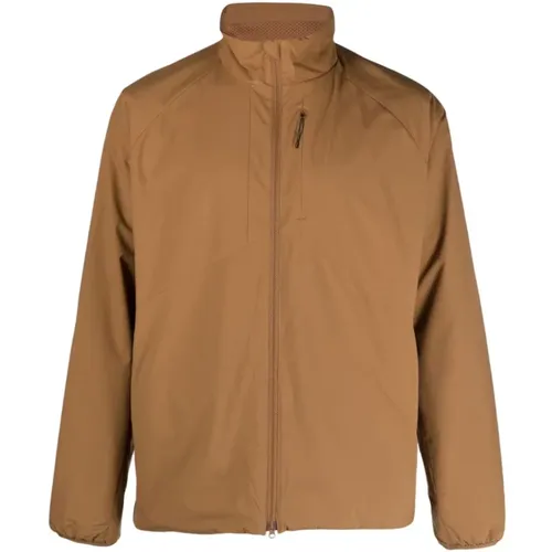 Caramel High Neck Jacket , male, Sizes: XL, M - Snow Peak - Modalova